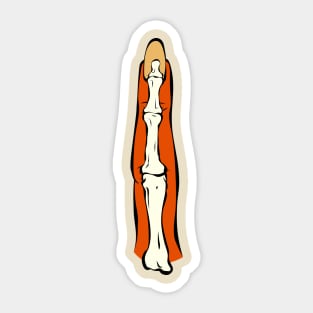 Bone Finger Sticker